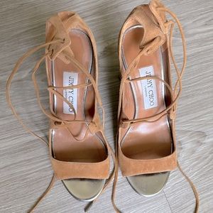 Suede jimmy choo heels